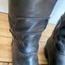 Antique Maxwell Of London Beechwood Boot trees and leather riding boots Image 5