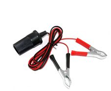 Car High Power Pure Copper Battery with Clip To Cigarette Lighter Female Socket 12V 24V Volt 220W Car Socket Plug