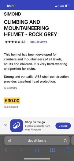 2 rock climbing helmets