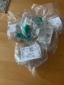 Nebuliser mouthpieces.