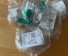 Nebuliser mouthpieces.