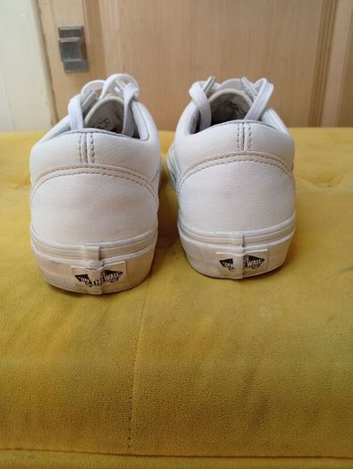 Vans White Leather Trainers