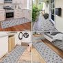 NEW SALE | Runner Rug for Hallway Grey 50x150cm, Hallway Runner, Hall Runners Non Slip Washable Hall Runner Absorbent Door Runner Mats Kitchen Carpet Runner Rugs for Entryway Hallway Laundry Image 5