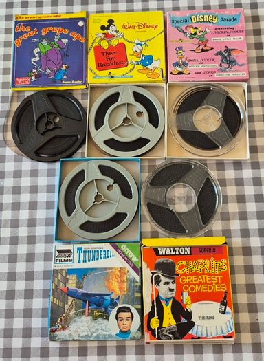 Vintage super 8 ccine reels