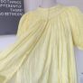 VINTAGE 1970s folk smock blouse Indian cotton delicate yellow embroidered florals S M Made in India summer holiday Image 6
