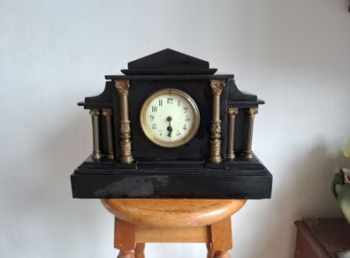 Polished Slate Mantel clock.