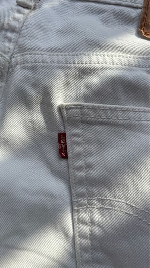 Levis jeans white denim