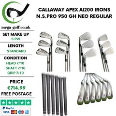 Callaway Apex Ai200 Irons / 5-Pw / N.S.Pro 950 GH Neo Regular