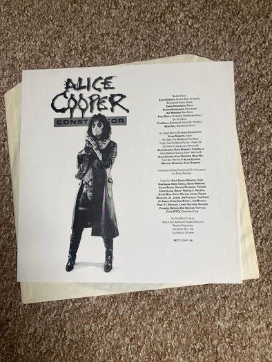 Alice Cooper "Constrictor" vinyl album