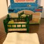 Rare Vintage Sylvanian Families Green Baby Cot Image 4