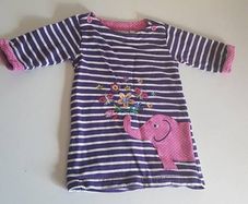 JoJo maman bebe elephant tunic dress 6-12months