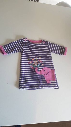 JoJo maman bebe elephant tunic dress 6-12months