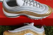 Nike Air Max 97 UK-5.5/EUR-39 AQ4137-0001 Vast Grey/Metallic Silver-Metallic Gold (Women's)-2018
