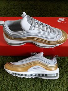 Nike Air Max 97 UK-5.5/EUR-39 AQ4137-0001 Vast Grey/Metallic Silver-Metallic Gold (Women's)-2018