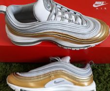 Nike Air Max 97 UK-5.5/EUR-39 AQ4137-0001 Vast Grey/Metallic Silver-Metallic Gold (Women's)-2018