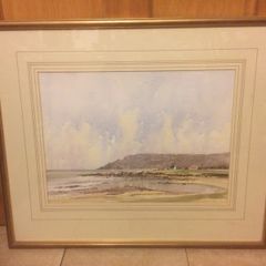 watercolour painting glens of Antrim