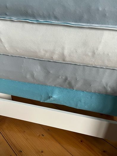 Kids Wooden and Fabric Sling Bookcase Woodland Night Sky Theme