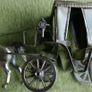 Vintage Hand Made Large Silver Plated Cutajar Works, Malta, Horse and Carriage Image 6