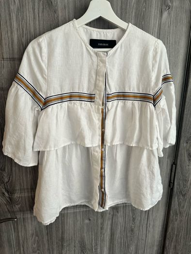 Zara Blouse - Medium - 100% Linen