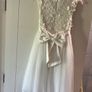 Communion dress with head piece Image 3
