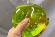 Green apple squishy toy