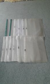 Transparent  Plastic Punched Pockets/File Bags