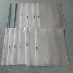 Transparent  Plastic Punched Pockets/File Bags