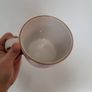 Ivory / beige textured ceramic mug NEW Image 2