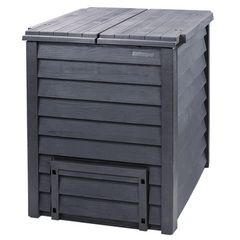 Garantia Thermo Wood Composter 600 litre Brown incl Soil Fence