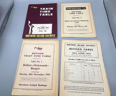 Northern Ireland Railways Train Railway Timetable 1970 + Revisions