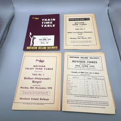 Northern Ireland Railways Train Railway Timetable 1970 + Revisions