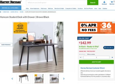 Computer Desk Organiser with Hutch & Drawer