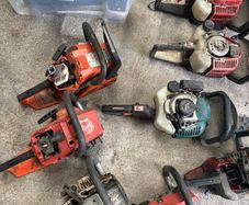 chainsaw, hedge trimmers