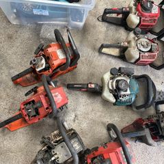 chainsaw, hedge trimmers