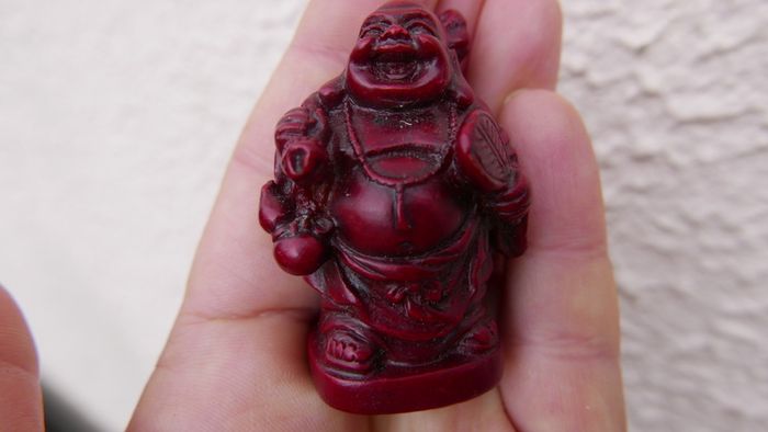 Oriental Feng Shui Laughing Buddha Desk Statue Figure Happiness Lucky Wealth H2"