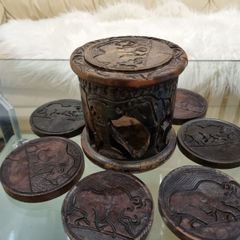 Hand  Carved Coasters