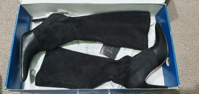 Black Full Length Boots - size 7