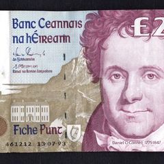 1993 Ireland IR20 Daniel O Connell Banknote Series C. Note issued 13/07/93. Serial number GEI461212