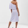 BNWT ASOS DESIGN Maternity One Shoulder Pleated Midi Dress Image 2