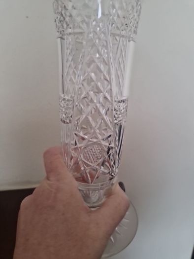 vintage cut glass vases