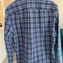 Mens Tommy Hilfiger Long-sleeve Shirt in a Navy and Blue Check Pattern Image 10