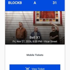 4 x Bellx1 tickets