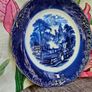 Antique Wedgwood & Co Royal Semi Porcelain Plate England c.1890-1900 Landscape Castle Image 2