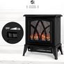 NEW SALE | Electric Fireplace Stove Heater 2000W with Fire Flame Effect, 2 Heat Settings, Adjustable Thermostat, Freestanding Portable Electric Log Wood Burner Effect Image 6