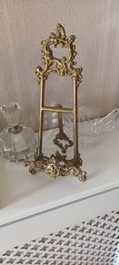 Vintage Brass Easel Stand.