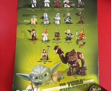 star wars Lego yoda poster in lightsaber roll
