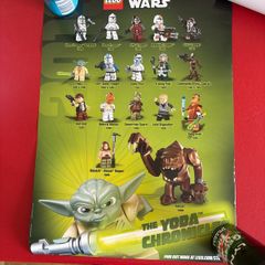 star wars Lego yoda poster in lightsaber roll