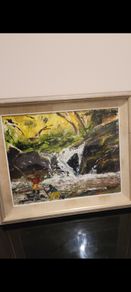 oil on board painting