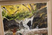oil on board painting