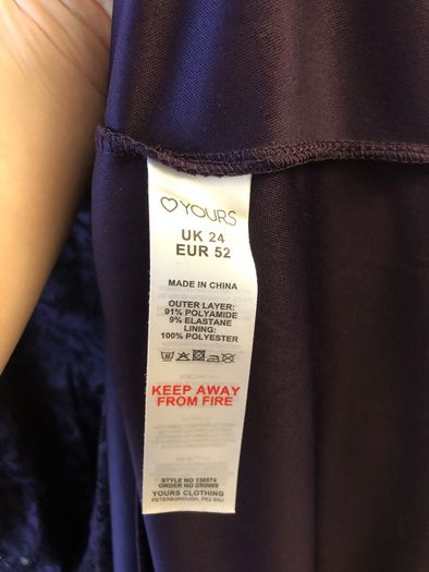 Yours purple dress (size 24)
